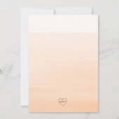 "赤ちゃんができあがり中" 水彩画の愛らしいベビーシャワー 招待状 (裏面)