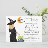 赤ちゃんができちゃった ブリューニング ウィッチ ウォーターカラー カスタム ブロンド 招待状 (スタンド正面)