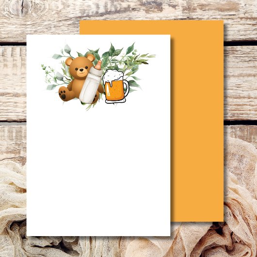 赤ちゃんができています オリジナルのメッセージを入力 招待状