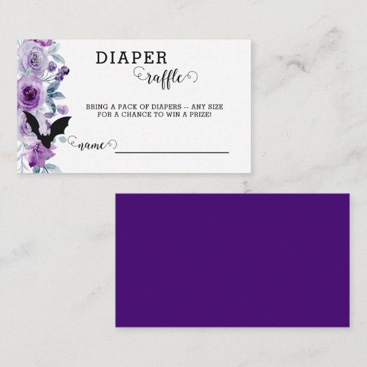 赤ちゃんができている オクトーバー ベイビー おむつくじ カード (正面/裏面)