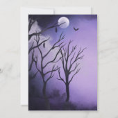 赤ちゃんができている ハロウィン 秋のオータム ベイビー シャワー 招待状 (裏面)