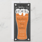 赤ちゃんができている!ベイビーシャワーのご案内 招待状 (正面)