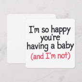 赤ちゃんができてとっても嬉しい、でも私が面白くない件について 招待状 (正面/裏面)