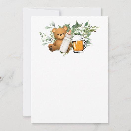 赤ちゃんができました お名前を入れてオリジナルに 招待状 (正面)