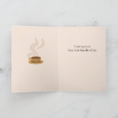 赤ちゃんができました - 妊娠のお知らせ カード (内部)