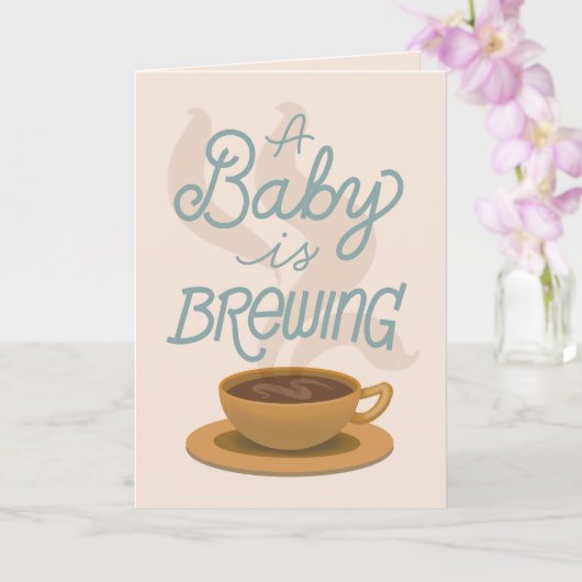 赤ちゃんができました - 妊娠のお知らせ カード (蘭)