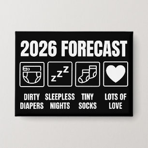 赤ちゃんがもうすぐ2026年予測 ベビーシャワー面白い 缶バッジ