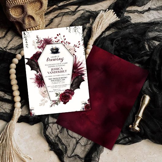 赤ちゃんがもうすぐ！ハロウィン ベイビー シャワー 招待状