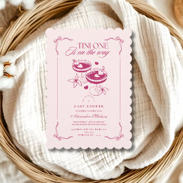 赤ちゃんがやってくる！おしゃれなベイビーシャワーパーティーのお誘い 招待状