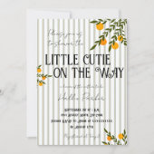 赤ちゃんがやってくる お知らせ 招待状 (正面)