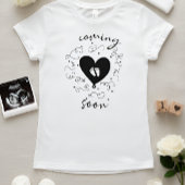 赤ちゃんがやってくる!かわいい妊婦さん Tシャツ
