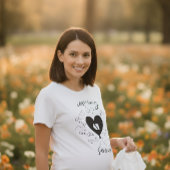 赤ちゃんがやってくる!かわいい妊婦さん Tシャツ