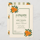 赤ちゃんがやってくる!ベイビーシャワー 招待状 (正面/裏面)