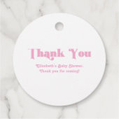 赤ちゃんがやってくる！ベビーシャワー フェイバータグ (裏面)