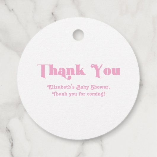 赤ちゃんがやってくる！ベビーシャワー フェイバータグ (裏面)