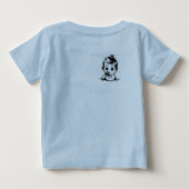 赤ちゃんがキャンディをなめる ベビーTシャツ (裏面)