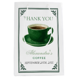 赤ちゃんがコーヒーをブレンド ベイビーシャワーのコップ ミディアムペーパーバッグ