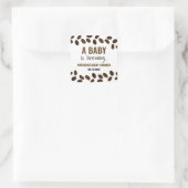 赤ちゃんがコーヒーをブレンド 赤ちゃんのお披露目パーティー スクエアシール (バッグ)