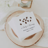 赤ちゃんがコーヒーを淹れている!ベビーシャワーまたはウェディング スタンダードカクテルナプキン