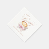赤ちゃんがコーヒーを淹れてます スタンダードカクテルナプキン (角)