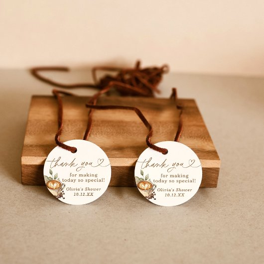 赤ちゃんがコーヒー中 サンクス タグ, コーヒー フェイバータグ