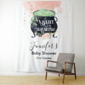 赤ちゃんがハロウィンを醸し出す ハロウィン ベイビー シャワー 背景 タペストリー (インサイチュ)