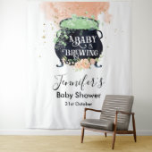 赤ちゃんがハロウィンを醸し出す ハロウィン ベイビー シャワー 背景 タペストリー (インサイチュ)