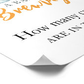 赤ちゃんがビールを醸造中 何個のキャンディー？ ポスター (角)
