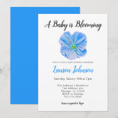 赤ちゃんが咲く ベビーシャワーのご招待 招待状 (正面/裏面)