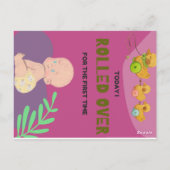 赤ちゃんが寝返り ポストカード (裏面)