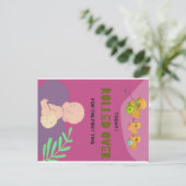 赤ちゃんが寝返る ポストカード (スタンド正面)