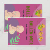 赤ちゃんが寝返る ポストカード (正面/裏面)