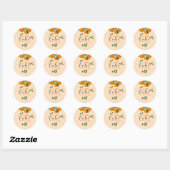 赤ちゃんが来るよ クレメンタイン ベビーシャワー ラウンドシール (シート)