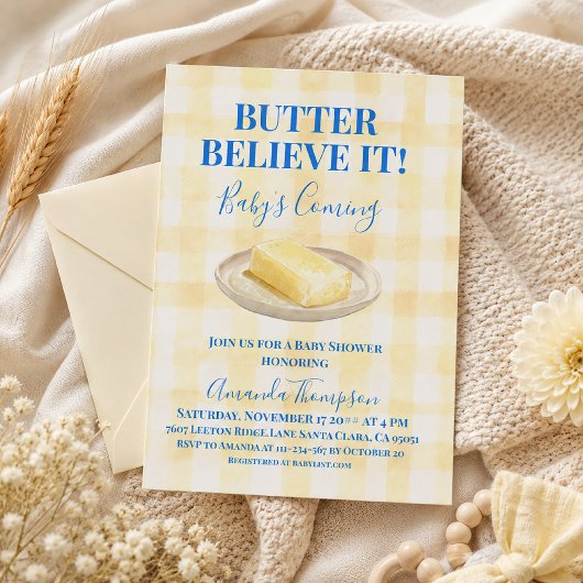 赤ちゃんが来るよ!ベビーシャワー 招待状