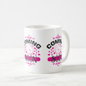 赤ちゃんが来るよ!妊娠発表 コーヒーマグカップ (正面右)