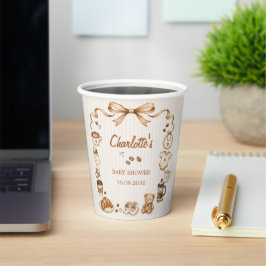 赤ちゃんが淹れるコーヒー ベビーシャワーペーパーカップ 紙コップ