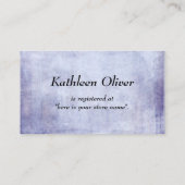 赤ちゃんが生まれます！ グランジ パープル ギフト レジストリー カード (裏面)