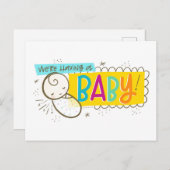 赤ちゃんが生まれます 案内ポストカード (正面/裏面)