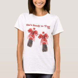 赤ちゃんが生まれるよ ベビーシャワー Tシャツ