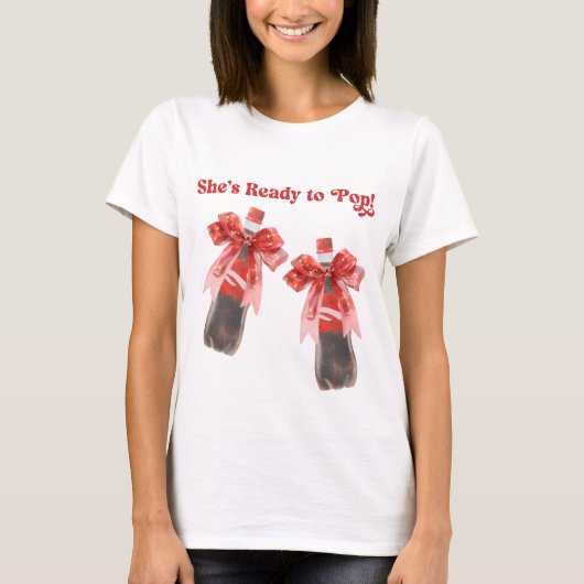赤ちゃんが生まれるよ ベビーシャワー Tシャツ (正面)