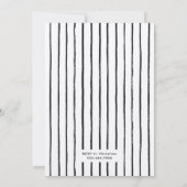 赤ちゃんが生まれる!|ベイビーシャワー テディベア ラスティック 招待状 (裏面)