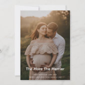 赤ちゃんが産まれます ホリデーお知らせ フォトカード シーズンカード (正面)