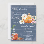 赤ちゃんが育まれています お茶会 ベビーシャワーへの招待 招待状 (正面)