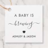 赤ちゃんが育まれています コーヒー ギフト タグ クラフト (正面)