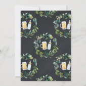 赤ちゃんが育まれています ベビーシャワー 黒板 招待状 (裏面)