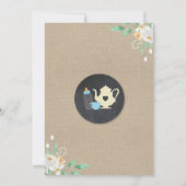 赤ちゃんが育まれています 青い少年シャワーの湯飲み茶会への招待 招待状 (裏面)