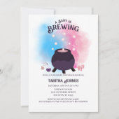 赤ちゃんが誕生する 怖い性別発表の魔女の壺 招待状 (正面)