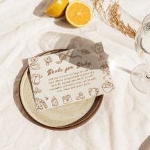 赤ちゃんが誕生予定！ベイビーシャワーのためのブックカード