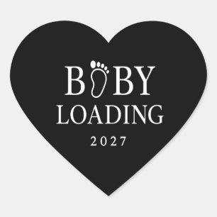 赤ちゃんくるよ 2027 面白い妊娠発表 ハートシール