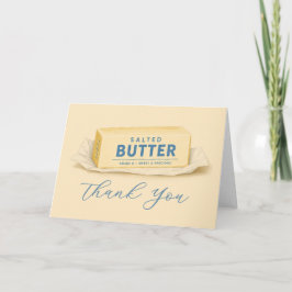 赤ちゃんとバターで人生はバター Baby Shower サンキューカード